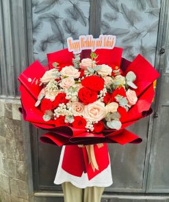 TH384 - Bó hoa đẹp hoa hồng - Ảnh 2