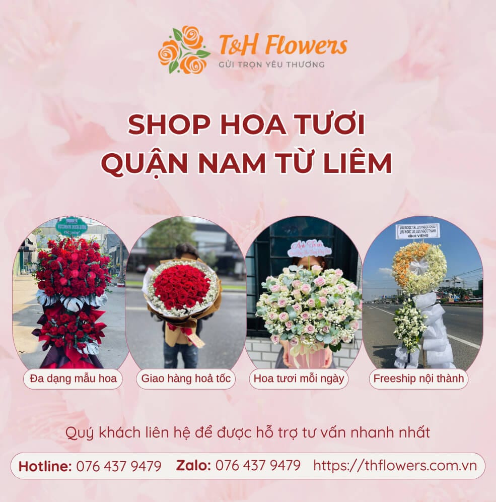 Shop hoa tươi quận Nam Từ Liêm - Điện hoa Hà Nội uy tín