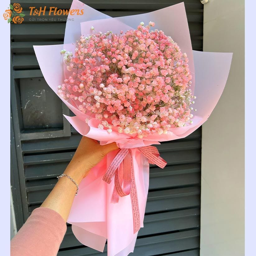 hoa chúc mừng mẹ tròn con vuông