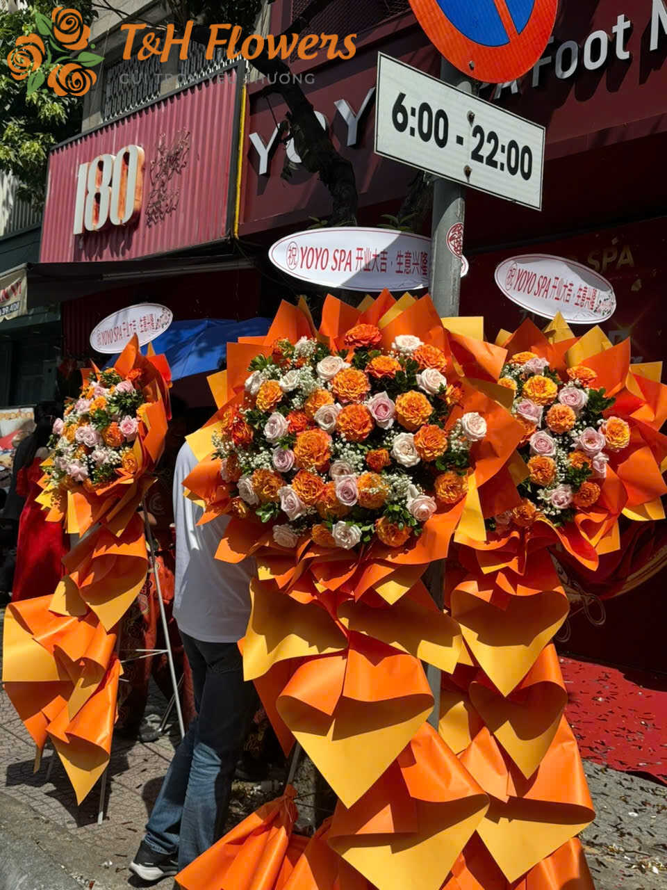 hoa mừng khai trương spa, nail