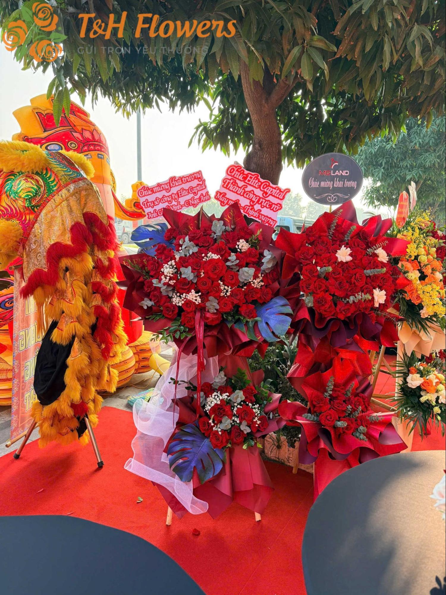 hoa mừng khai trương spa, nail