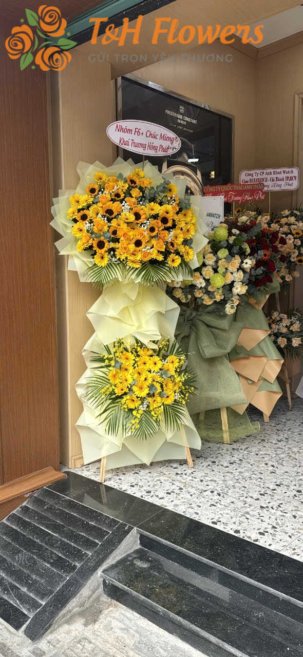 hoa mừng khai trương spa, nail
