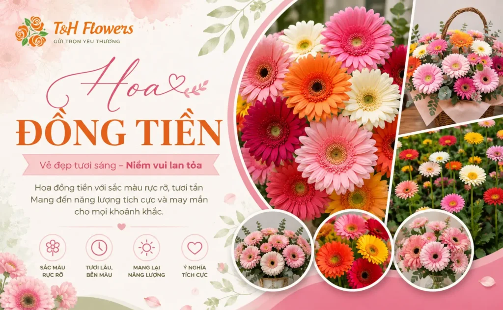 TOP 50+ mẫu Hoa đồng tiền đẹp, mang lại tài lộc