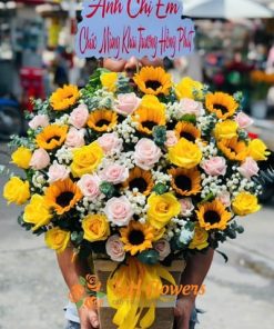 giỏ hoa đẹp